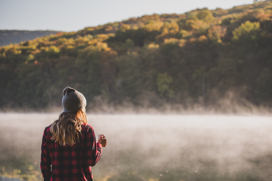 Misty morning coffee